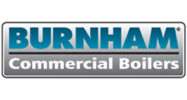 Burnham Commercial Boilers logo with metallic design Burnham Commercial Boilers logo with metallic design